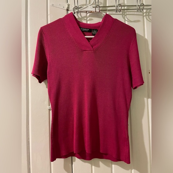 LIZ CLAIBORNE collection 100% Silk sweater-small like new - Picture 2 of 7